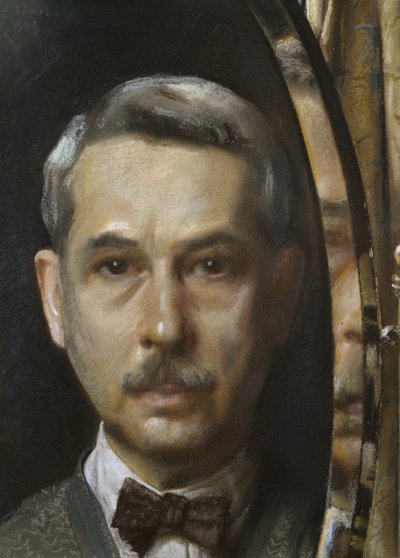 Self-Portrait in a Mirror by Konstantin Andreevic Somov